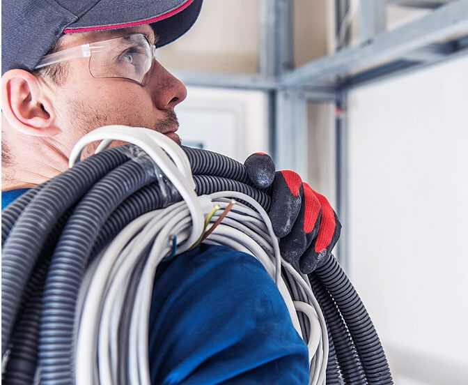 Electrician working